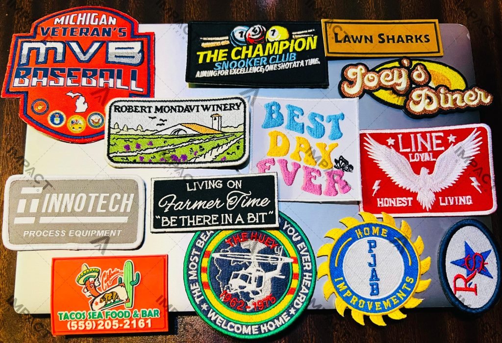 Custom embroidered patches